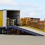 Loading of pallet in a truck