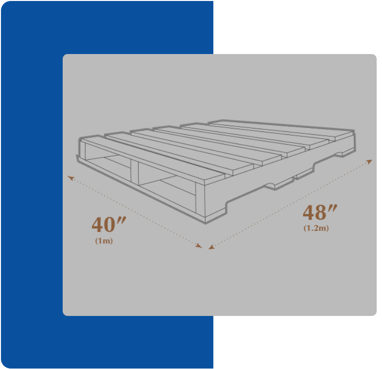 Sizes of a pallet
